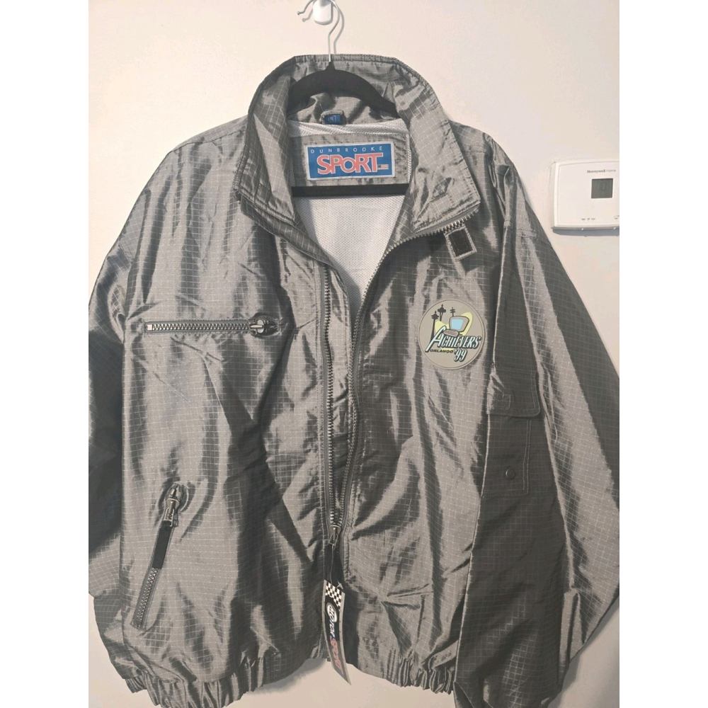 Vintage! NWT DUNBROOKE Motorsports Men's Jacket Size XL Full Zip Windbreaker - Picture 2 of 8